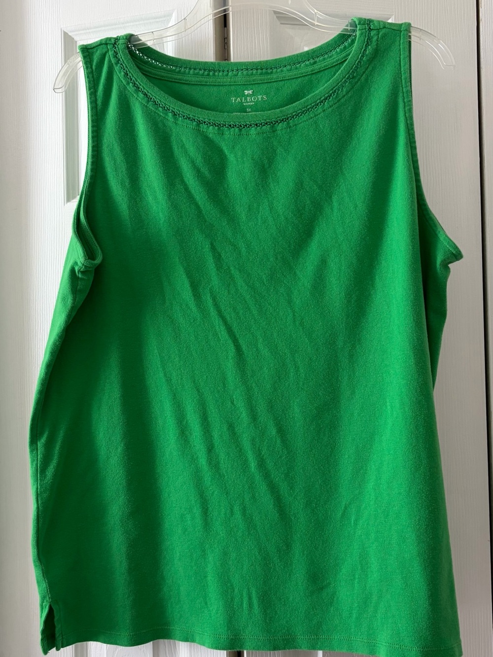 Talbots Bright Green Sleeveless Knit Tank